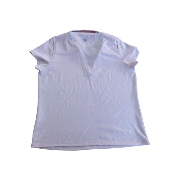 RNWK Renwick Golf Scallop Performance Polo Petal Women’s Size L Retail $90 - Picture 7 of 9